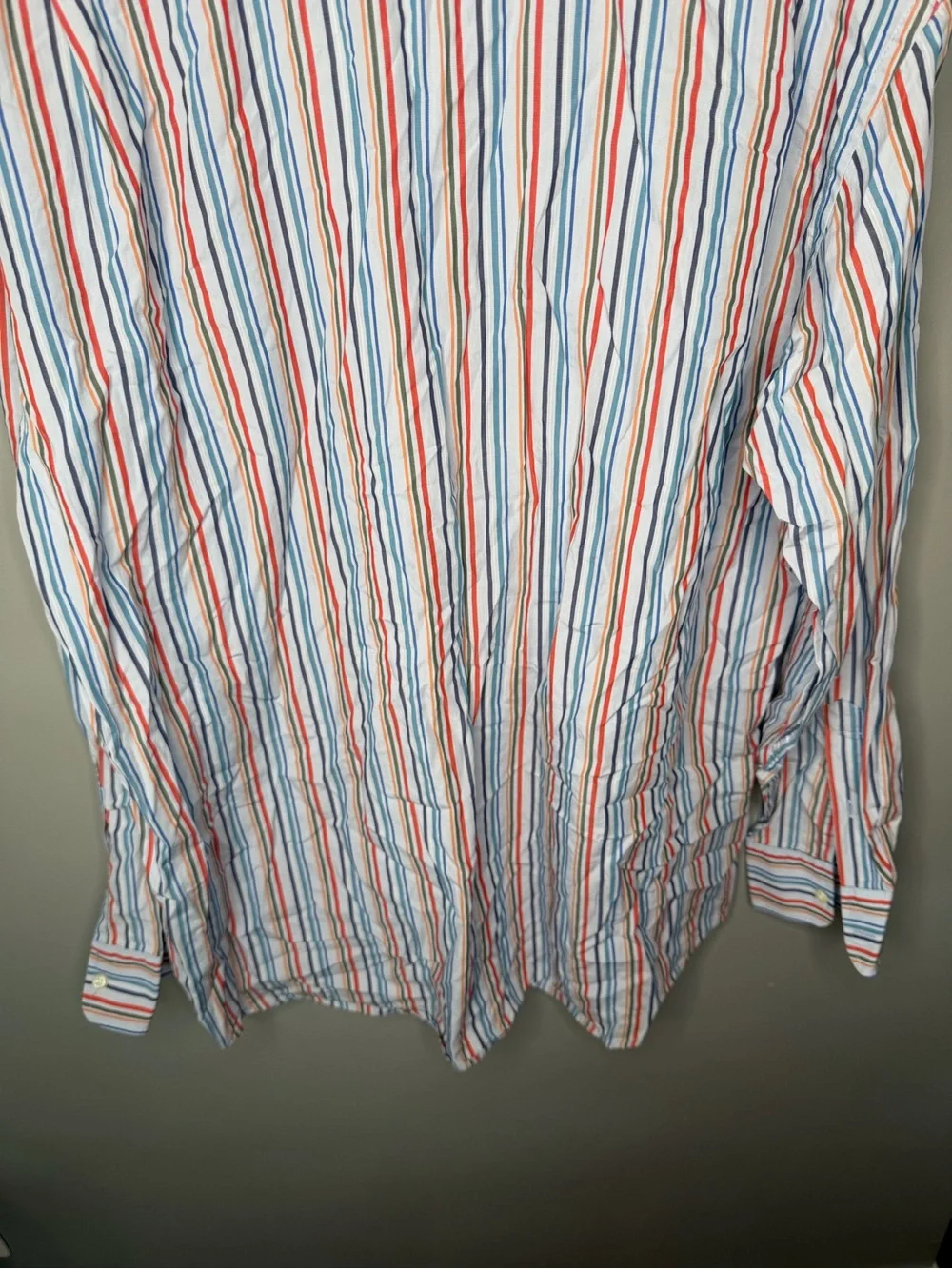 J. Crew Vintage Multicolor Stripe Button Down Shirt Preppy
